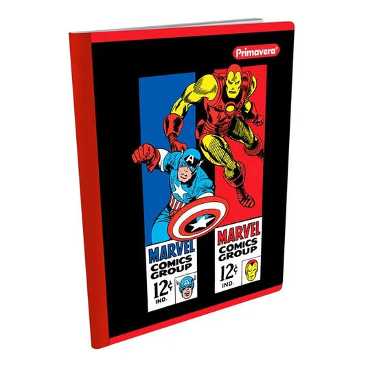 Libreta Cosida Cuadriculada Diseño Marvel 100-2