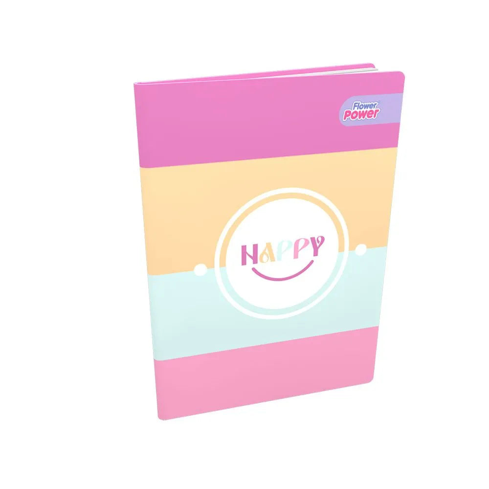 Libreta Cosida Flower Power Pasta Dura 100 Hojas Diseños Surtidos