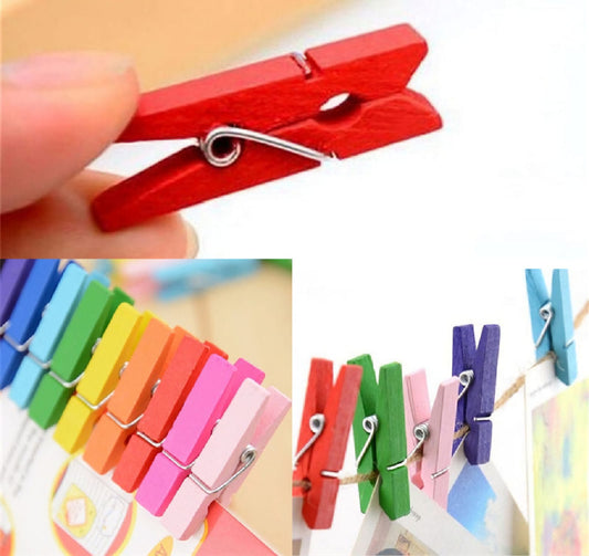 Horquillas Para Manualidades (Ganchos De Colores) Por 30 Piezas Pointer