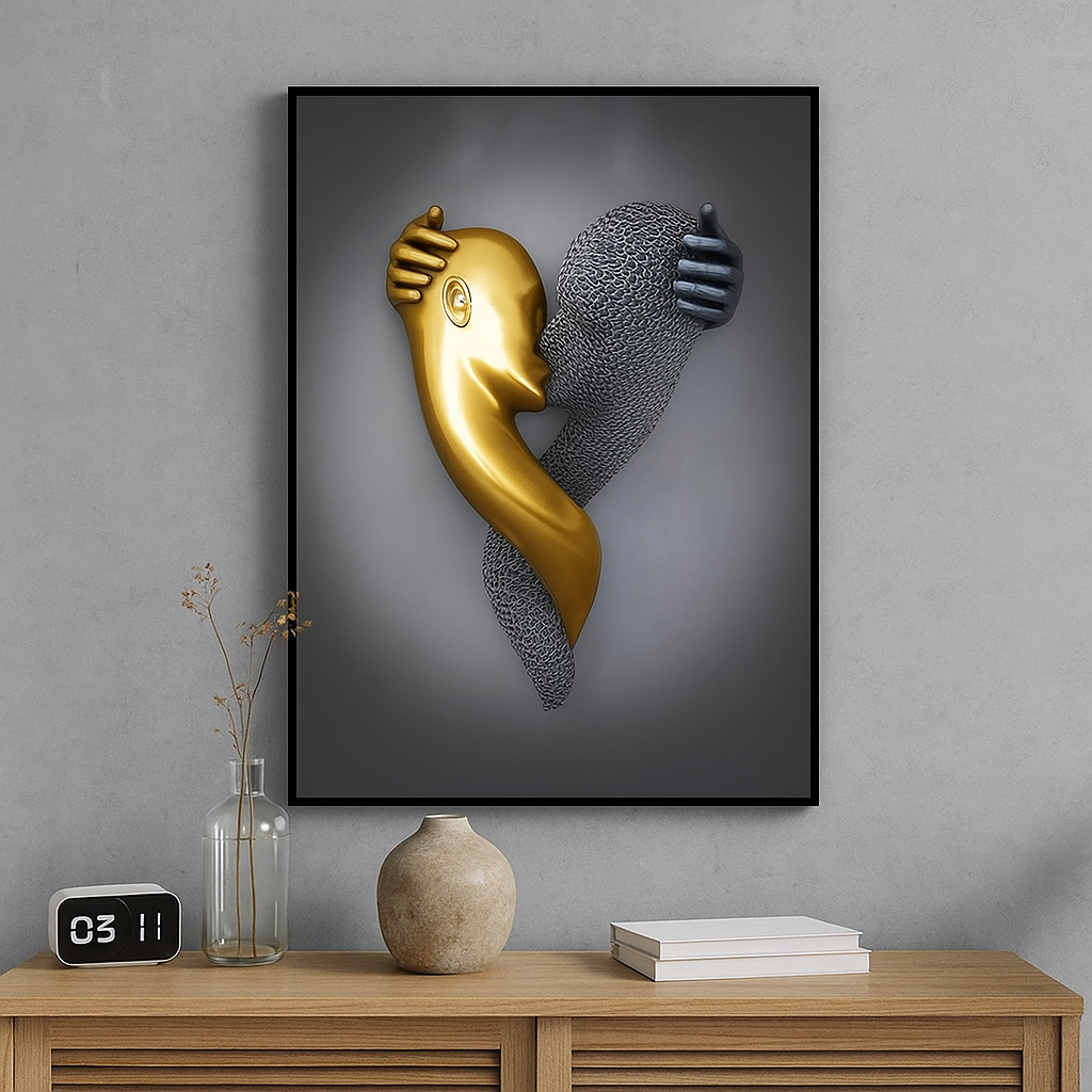 Cuadro Decorativo - Silueta Pareja