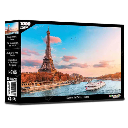 Rompecabezas 1000 Piezas Sunset In Paris - Línea P