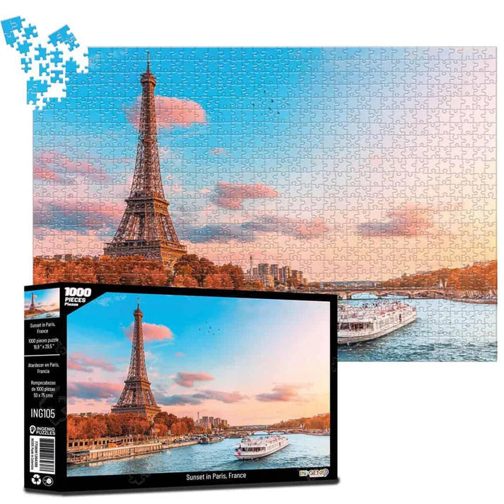 Rompecabezas 1000 Piezas Sunset In Paris - Línea P