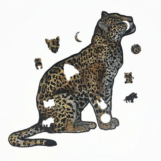 Rompecabezas en Madera Multiformas Jaguar - Ocelote