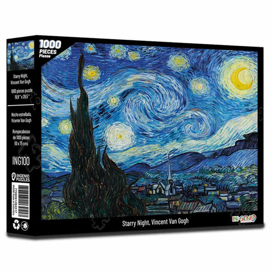 Rompecabezas 1000 Piezas Starry Night Vincent Van Gogh - Línea P